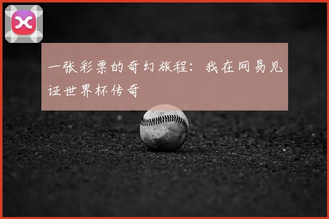 一张彩票的奇幻旅程:我在网易见证世界杯传奇