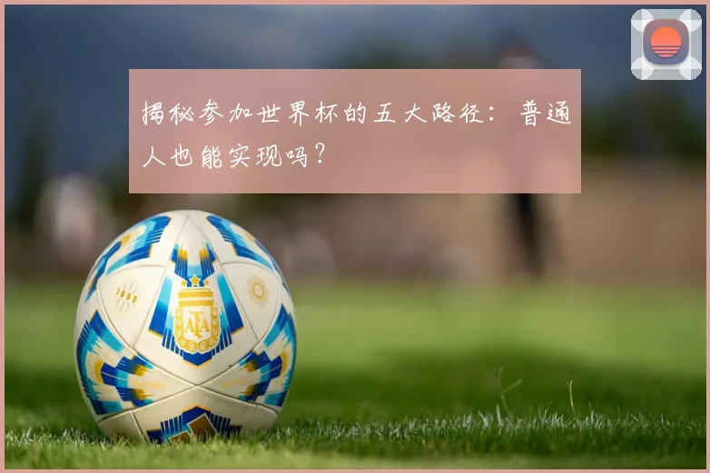 揭秘参加世界杯的五大路径：普通人也能实现吗？